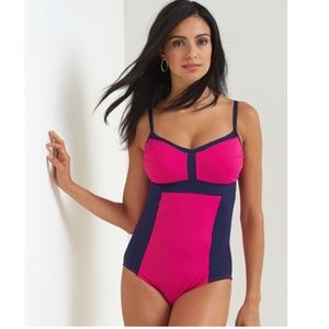 Tommy Bahama | Deck Piping One-Piece Swimsuit